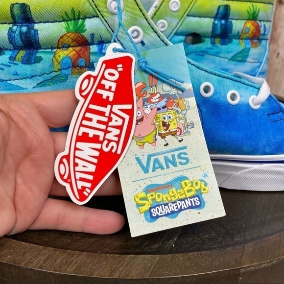 Vans x SpongeBob Sk8-Hi Imaginaaation High Top Sneakers Size 11.5 Men - Picture 10 of 11